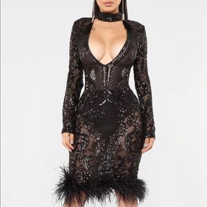 THE NIGHT OUT BLACK SEQUIN DRESS!